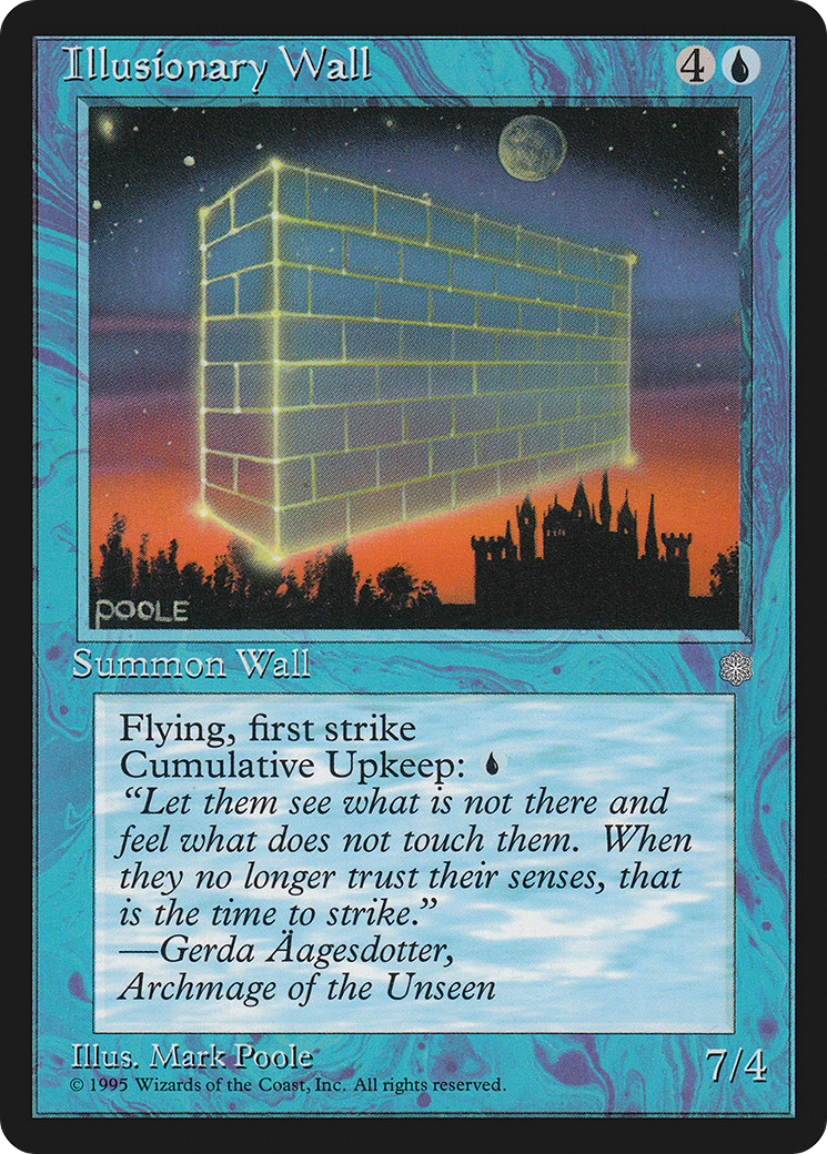 Illusionary Wall (ICE-078) [Ice Age] MTG Single Wizards of the Coast