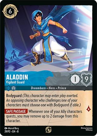 Aladdin - Vigilant Guard (29) [Disney Lorcana Promo Cards] Cold Foil Lorcana Single Disney
