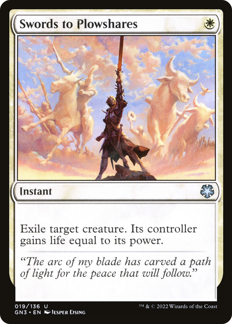 Swords to Plowshares (GN3-019) [Misc] Game Night: Free-for-All MTG Single Wizards of the Coast