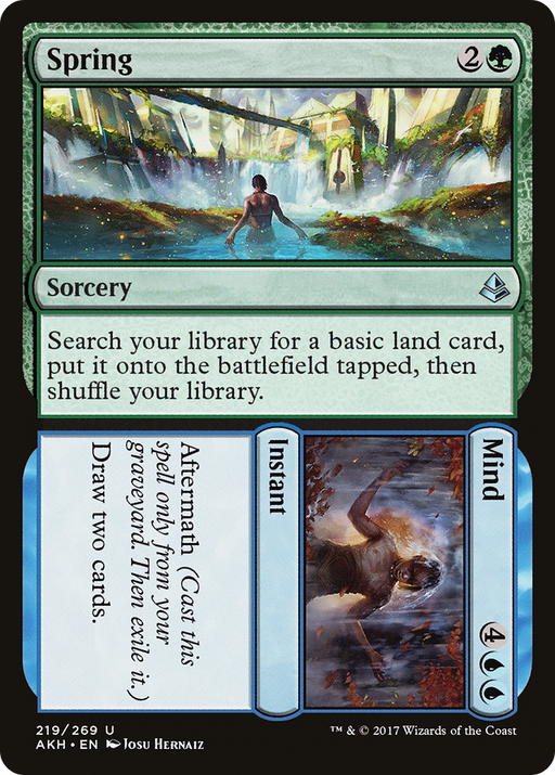 Spring // Mind (AKH-219) [Amonkhet] Foil MTG Single Wizards of the Coast