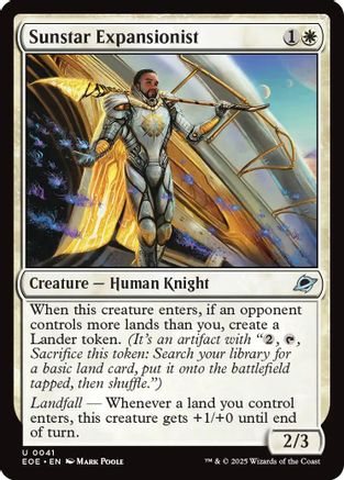 Sunstar Expansionist (EOE-041) [Edge of Eternities] Foil MTG Single Wizards of the Coast