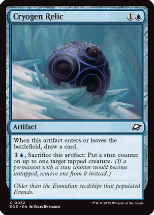 Cryogen Relic (EOE-052) [Edge of Eternities] Foil MTG Single Wizards of the Coast