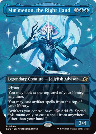 Mm'menon, the Right Hand (Borderless) (EOE-290) [Edge of Eternities] Foil MTG Single Wizards of the Coast