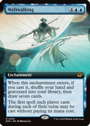 Weftwalking (Extended Art) (EOE-330) [Edge of Eternities] MTG Single Wizards of the Coast