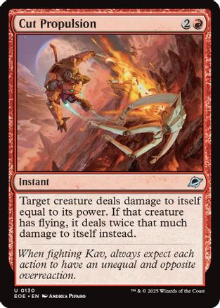 Cut Propulsion (EOE-130) [Edge of Eternities] Foil MTG Single Wizards of the Coast