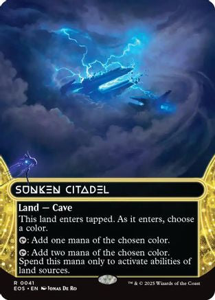 Sunken Citadel (0041) (Borderless) (EOS-041) [Edge of Eternities: Stellar Sights] MTG Single Wizards of the Coast