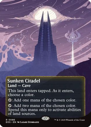 Sunken Citadel (0086) (Borderless) (EOS-086) [Edge of Eternities: Stellar Sights] MTG Single Wizards of the Coast