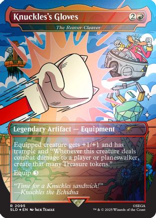 Knuckles's Gloves - The Reaver Cleaver (Rainbow Foil) (SLD-2095) [Secret Lair] Drop Series Foil MTG Single Wizards of the Coast