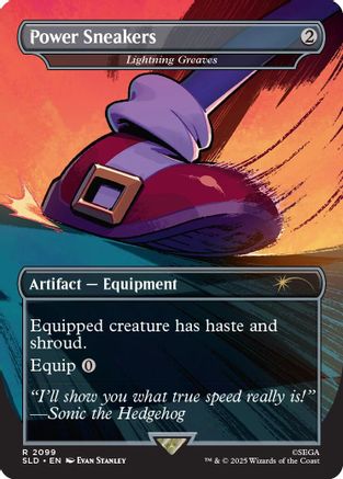 Power Sneakers - Lightning Greaves (SLD-2099) [Secret Lair] Drop Series MTG Single Wizards of the Coast