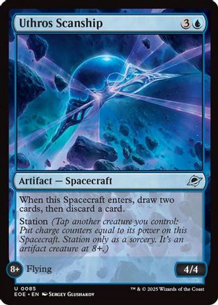 Uthros Scanship (EOE-085) [Edge of Eternities] Foil MTG Single Wizards of the Coast
