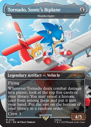 Tornado, Sonic's Biplane - Weatherlight (SLD-2100) [Secret Lair] Drop Series MTG Single Wizards of the Coast