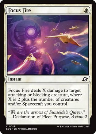 Focus Fire (EOE-018) [Edge of Eternities] Foil MTG Single Wizards of the Coast