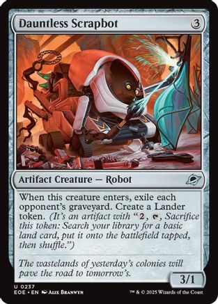 Dauntless Scrapbot (EOE-237) [Edge of Eternities] Foil MTG Single Wizards of the Coast