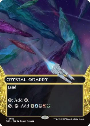 Crystal Quarry (0010) (EOS-010) [Edge of Eternities: Stellar Sights] Foil MTG Single Wizards of the Coast