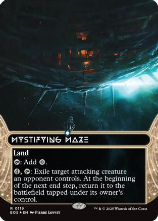 Mystifying Maze (0119) (Borderless) (Galaxy Foil) (EOS-119) [Edge of Eternities: Stellar Sights] Foil MTG Single Wizards of the Coast
