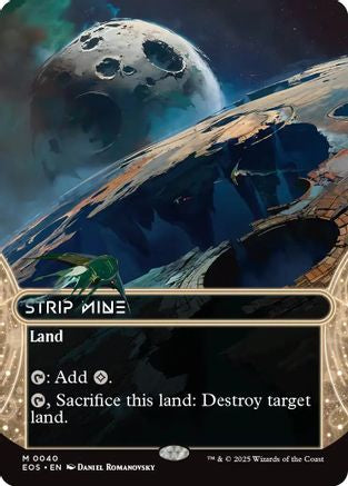 Strip Mine (0040) (Borderless) (EOS-040) [Edge of Eternities: Stellar Sights] MTG Single Wizards of the Coast