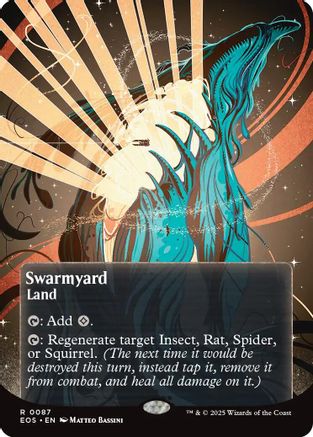 Swarmyard (0087) (Borderless) (EOS-087) [Edge of Eternities: Stellar Sights] MTG Single Wizards of the Coast