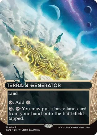 Terrain Generator (0043) (Borderless) (EOS-043) [Edge of Eternities: Stellar Sights] MTG Single Wizards of the Coast