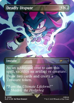 Deadly Dispute (2091) (Rainbow Foil) (SLD-2091) [Secret Lair] Drop Series Foil MTG Single Wizards of the Coast