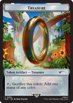 Treasure Token (2094) (SLD-2094) [Secret Lair] Drop Series MTG Single Wizards of the Coast