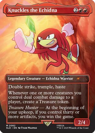 Knuckles the Echidna (SLD-2082) [Secret Lair] Drop Series MTG Single Wizards of the Coast