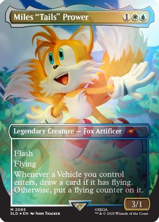 Miles "Tails" Prower (Rainbow Foil) (SLD-2085) [Secret Lair] Drop Series Foil MTG Single Wizards of the Coast