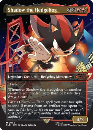 Shadow the Hedgehog (SLD-2086) [Secret Lair] Drop Series MTG Single Wizards of the Coast