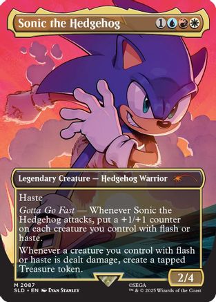 Sonic the Hedgehog (SLD-2087) [Secret Lair] Drop Series MTG Single Wizards of the Coast