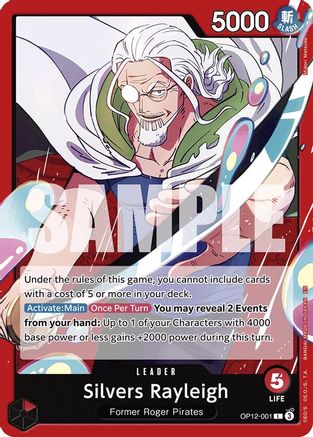 Silvers Rayleigh (OP12-001) [Legacy of the Master] One Piece Single Bandai