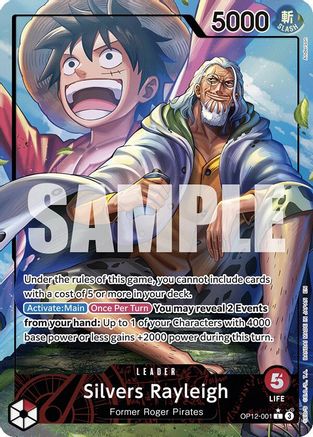 Silvers Rayleigh (Alternate Art) (OP12-001) [Legacy of the Master] Foil One Piece Single Bandai