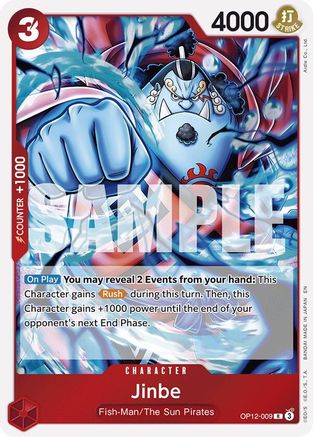 Jinbe (OP12-009) [Legacy of the Master] Foil One Piece Single Bandai