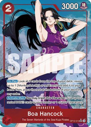 Boa Hancock (Alternate Art) (OP12-014) [Legacy of the Master] Foil One Piece Single Bandai