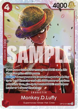 Monkey.D.Luffy (OP12-015) [Legacy of the Master] Foil One Piece Single Bandai