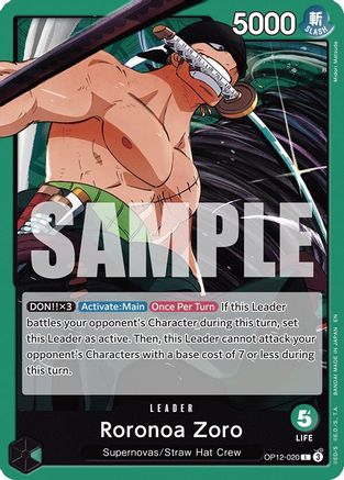 Roronoa Zoro (020) (OP12-020) [Legacy of the Master] One Piece Single Bandai