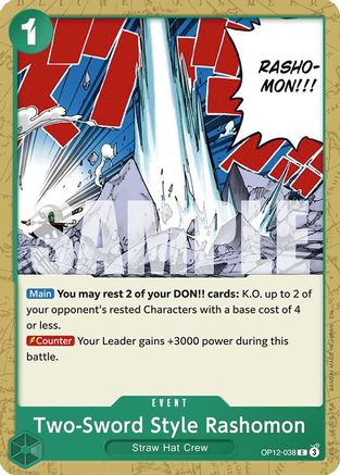 Two-Sword Style Rashomon (OP12-038) [Legacy of the Master] One Piece Single Bandai