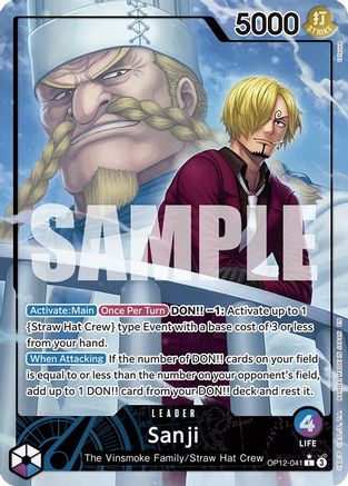 Sanji (041) (Alternate Art) (OP12-041) [Legacy of the Master] Foil One Piece Single Bandai