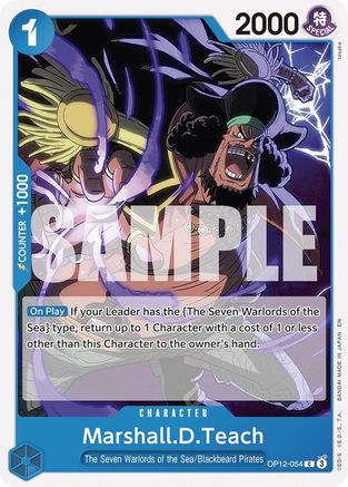 Marshall.D.Teach (OP12-054) [Legacy of the Master] One Piece Single Bandai