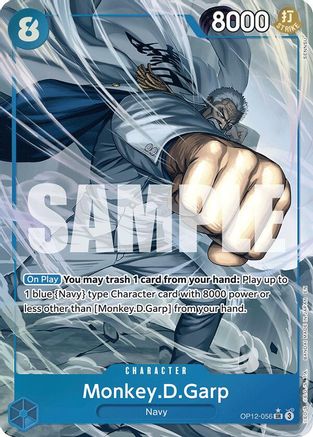 Monkey.D.Garp (Alternate Art) (OP12-056) [Legacy of the Master] Foil One Piece Single Bandai
