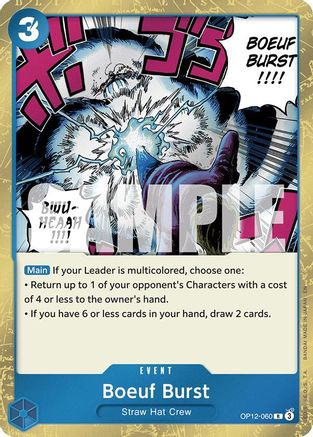 Boeuf Burst (OP12-060) [Legacy of the Master] Foil One Piece Single Bandai