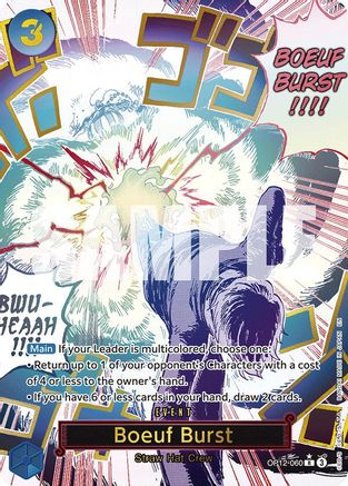 Boeuf Burst (Alternate Art) (OP12-060) [Legacy of the Master] Foil One Piece Single Bandai