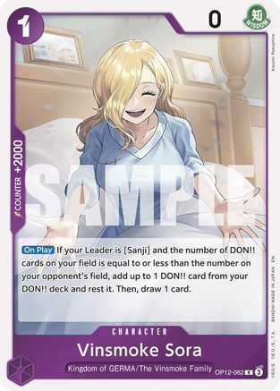 Vinsmoke Sora (OP12-062) [Legacy of the Master] Foil One Piece Single Bandai