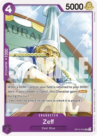 Zeff (OP12-072) [Legacy of the Master] One Piece Single Bandai