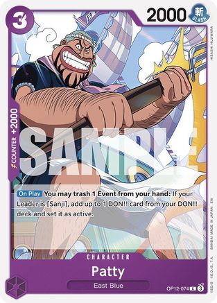 Patty (OP12-074) [Legacy of the Master] One Piece Single Bandai