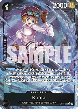 Koala (086) (Alternate Art) (OP12-086) [Legacy of the Master] Foil One Piece Single Bandai