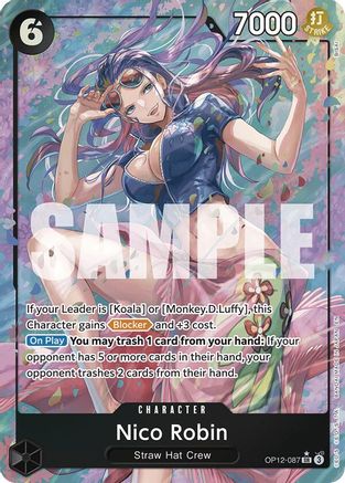 Nico Robin (Alternate Art) (OP12-087) [Legacy of the Master] Foil One Piece Single Bandai