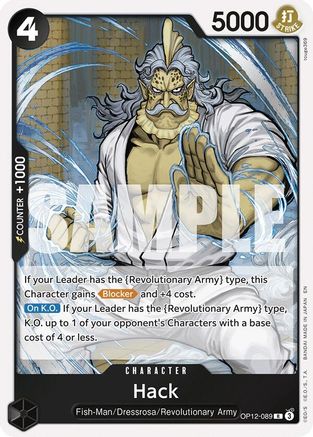 Hack (OP12-089) [Legacy of the Master] Foil One Piece Single Bandai