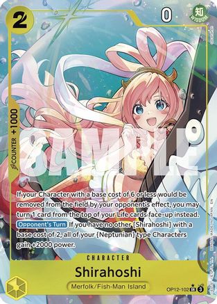 Shirahoshi (Alternate Art) (OP12-102) [Legacy of the Master] Foil One Piece Single Bandai