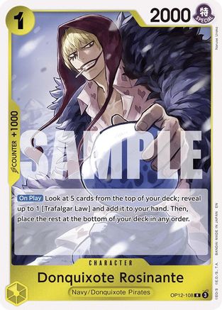Donquixote Rosinante (108) (OP12-108) [Legacy of the Master] Foil One Piece Single Bandai