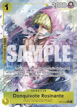 Donquixote Rosinante (108) (Alternate Art) (OP12-108) [Legacy of the Master] Foil One Piece Single Bandai