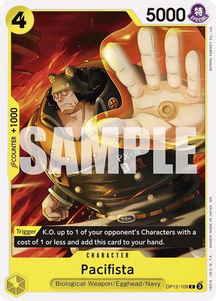Pacifista (OP12-109) [Legacy of the Master] One Piece Single Bandai